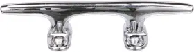 50-30321 Seachoice 8 Inch Chrome Plated Brass Hollow Base Cleat