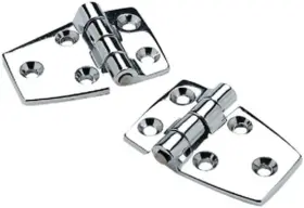 50-34401 Seachoice Chrome Plate Zinc 3/4 Inch Short Side Hinges Pack Of 2