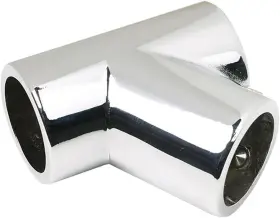 50-38061 Seachoice Lot Of 2 60 Degree Chrome Plated Zamak 7/8 Inch Rail Tee Fitting For Boats