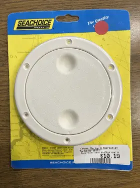 50-39251 Seachoice Twist Deck Plate White 5 Inch X 3/4