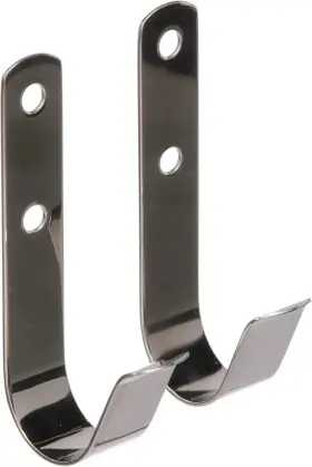 50-71011 Seachoice Boat Hook Holders Polished Stainless Steel Holds 1-1/2 Inch Black