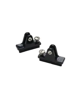 Seachoice 719249762913 Deck Hinge With Stainless Steel Slide Lock Black-pair
