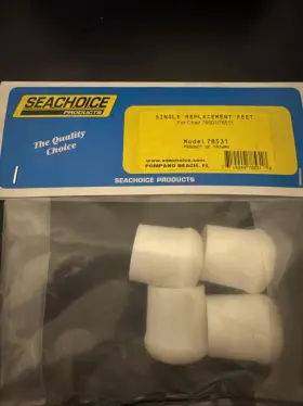 78511 Seachoice 78531 Single Replacement Feet Part# Fits Chair Models 78501/78511