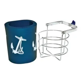79471 Seachoice Chrome Plated Brass Swinging Drink Holder With Foam Thermal Insulator For Boats