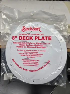 Dp-80w Seachoice Beckson 8 Inch Deck Plate White Smooth Surface