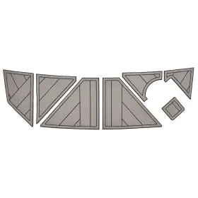 25189999-00-sead Seadek 44766-80066 2021 Monterey M22 Boat Swim Platform Mat Gray Kit