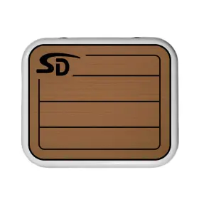 Seadek 53637-80093 Yeti Roadie 24 Teak Cooler Pad - 6mm Mocha/black