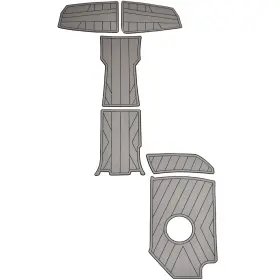 25180046-03-sead Seadek 55471-80066 2024 Monterey M65 Boat Cockpit Mats Gray Set Of 6
