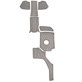 25180051-03-sead Seadek 55477-80066 2024 Monterey Boat Cockpit Mats M4 / M45 Gray 7pc
