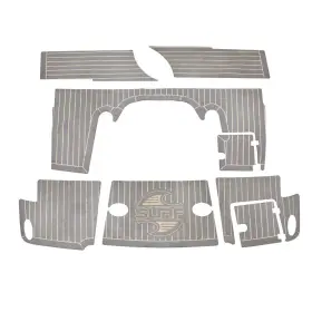 60.00483 Seadek Chaparral Boat Swim Platform Mats 257 Ssx Gray/tan 8pc