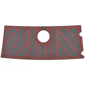 62164-83177-02 Seadek Monterey Boat Swim Platform Mat Gray/red