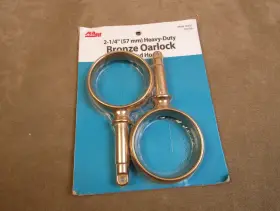 135632 Seafit Sea Fit New Bronze 2-1/4 Inch Heavy Duty Rowboat Oar Lock Round Horn Closed Rings