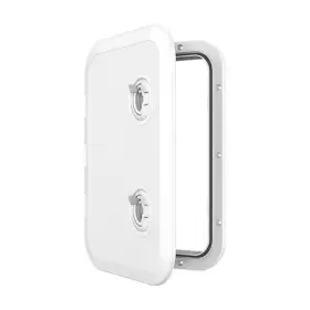 Sfre1-315-440-02 Seaflo Locking Marine Boat Rectangular Access Hatch White - 315mm X 440mm