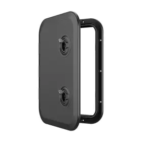 Sfre2-315-440-02 Seaflo Locking Marine Boat Rectangular Access Hatch Black - 315mm X 440mm