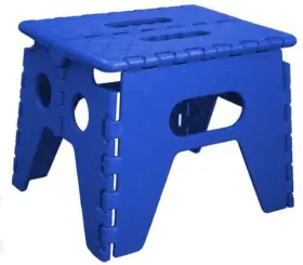 70007 Seastow E-z Fold Blue 225lb 8-3/4 Inch Collapsible Folding Step Stool