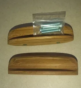Seateak 035028601472 16 Marinco Teak 4 Inch 3.75 Oval Drawer Draw Pull 2-pk #60147