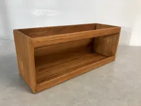 62514 Seateak Marine Boat Shelf Multi-purpose Teak Wood Storage Rack - 15 X 6 5.25 Inch