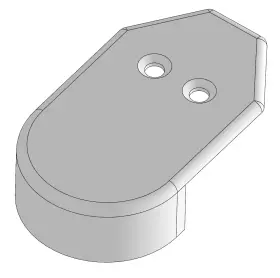 Taco-rrc-0001-wht Seatek Taco Marine Aftmkt 1-9/16 Rub Rail End Cap White Plastic Mfr Pn F90-0002wn