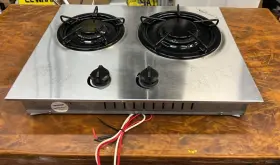 2277-1001 Seaward Princess Gourmet 2 Burner Lpg Stove #2277-1001 Top 16x21 Inch S/s