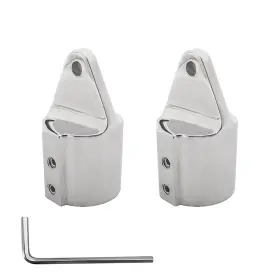 Shenghuiss 749109958392 Bimini Top Cap Eye End Boat Fitting Stainless Steel 316 Round Tubing Marine H