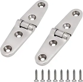 Shenghuiss 760627327422 Boat Hatch Casting Hinge 316 Stainless Steel Marine Heavy Duty Door Hinges Fo