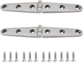 Shenghuiss 760627327453 Boat Hatch Casting Hinge 316 Stainless Steel Marine Heavy Duty Door Hinges Fo