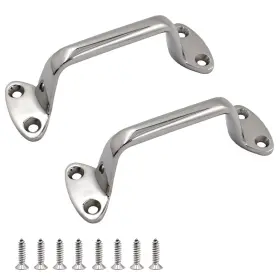 Shenghuiss 768432350253 2 Pack 5.8 Inch 148mm Solid 316 Stainless Steel Marine Grade Boat Grab Handle