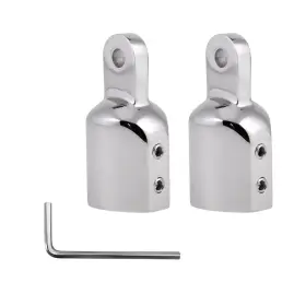 Shenghuiss 791545170807 Bimini Top Cap Eye End Boat Fitting Stainless Steel 316 Round Tubing Marine H