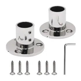 Shenghuiss 791545171538 Boat Hand Rail Fitting Heavy Duty 316ss Marine Round Base With L Shape Hex Ke