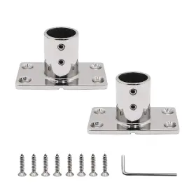 Shenghuiss 791719755021 Boat Hand Rail Fitting Heavy Duty 316ss Marine Round Base With L Shape Hex Ke