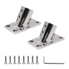 Shenghuiss 791719755106 316ss Marine Round Base Boat Hand Rail Fitting Heavy Duty L Shape Hex Key