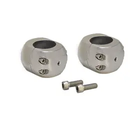 106415 Skiers Choice Boat Tower Speaker Clamps Stainless Pair