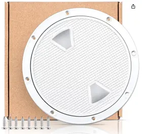 X003pew1bf Smart Marine New Smartmarine Boat Hatch White 8 Inch Round Non Slip Inspection With Detachable