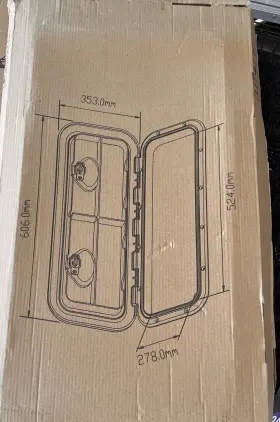 Dp-24w Smartmarine 24 X 14 Marine Latch And Lid With Locks For Boats Rvs Etc