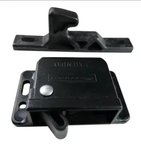 H4h11 Southco Pack Of 2 Black Grabber Latch For Rv Drawers And Cabinets - 10 Lbs