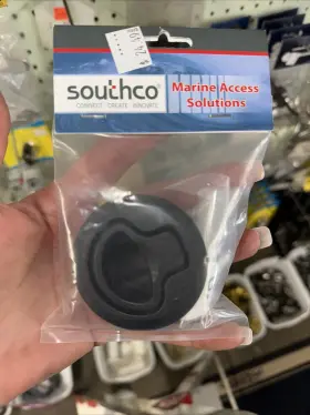 M1-63 Southco Flush Pull Latch - To Open Non-locking Black Plastic Upc