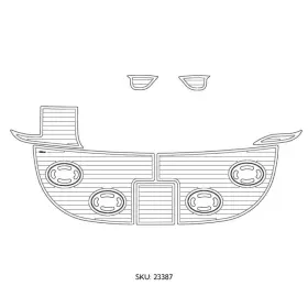 Storm 810209523022 Seadek Marine 00-01 Sea Ray 340 Sundancer Gray/black Teak #23387-80066