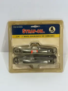 66085 Sttap On Strap 1 Pair 2 Pcs Fttft T Rope Hooks Cleats Deluxe Chrome Steel