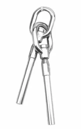 S0719-h0705 Suncor Marine Stainless Steel Joined Swivel Machine Swage Gate Eyes