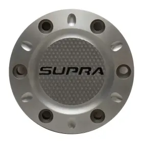 114094 Supra Boats Boat Steering Wheel Cap Billet Aluminum Diamond-grid Dark Silver