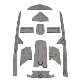 32599-80066 Supra Boats Boat Non-skid Deck Mats 119073 Sr Sj Storm Gray Black Kit