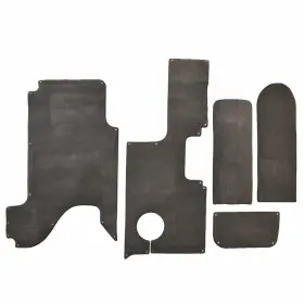 406771 Syntec Industries 128553 Cobalt Boat Snap-in Carpet Mats Dark Gray 5pc