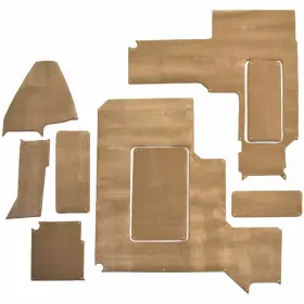 407602 Syntec Industries Cobalt Boat Snap-in Carpet Mats Sand Set Of 9