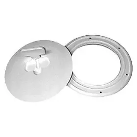 Dpcam-8-2-dp T-h Marine 10 Inch O.d. X 7-1/8 I.d White Quick Release Deck Plate