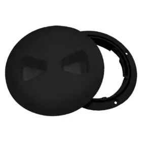 Dpslp-4-1-dp T-h Marine 5-5/8 Inch O.d. X 3-7/8 I.d. Black Low Profile Twist-out Deck Plate W Textured Lid