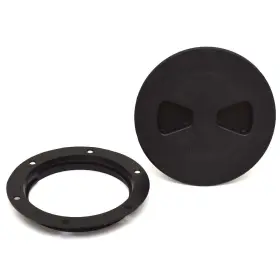 1120406 T-h Marine Pn Boat Twist-out Deck Plate 4 Inch Black Plastic