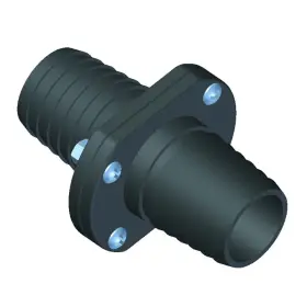 T9t-ils1200dp T-h Marine Single 1 1/8 Inch Hose Diameter Black Thermoplastic Boat Scupper