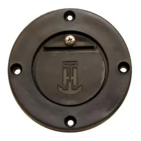 T9t-sa1dp T-h Marine Single Black Thermoplastic Boat Scupper Adapter For 1 Inch -1.25 Drain Tubes