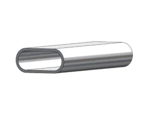 A42-0136aey20 Taco Marine Aluminum Oval Pipe Mill Finish 1-1/4 Inch H X 3 W 20ftl
