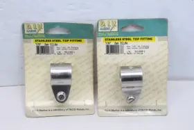 F11-0160-1 Taco 2 Pc 7/8ftft Bimini Top Canopy Hardware Jaw Slide Fittings Stainless Steel